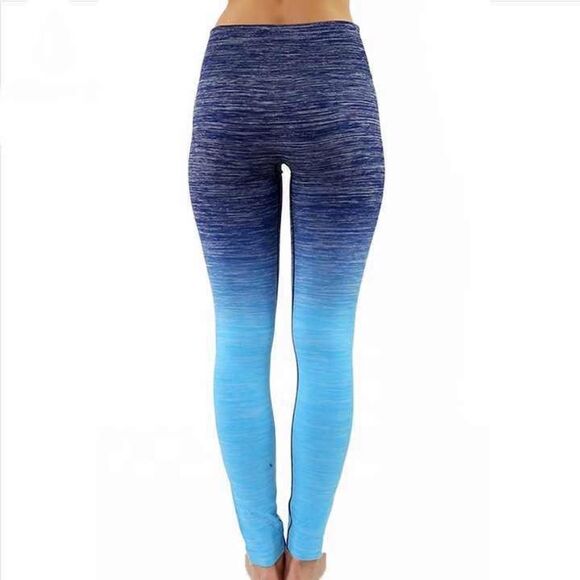 Ombré Blue Leggings Size Small - Picture 3 of 8